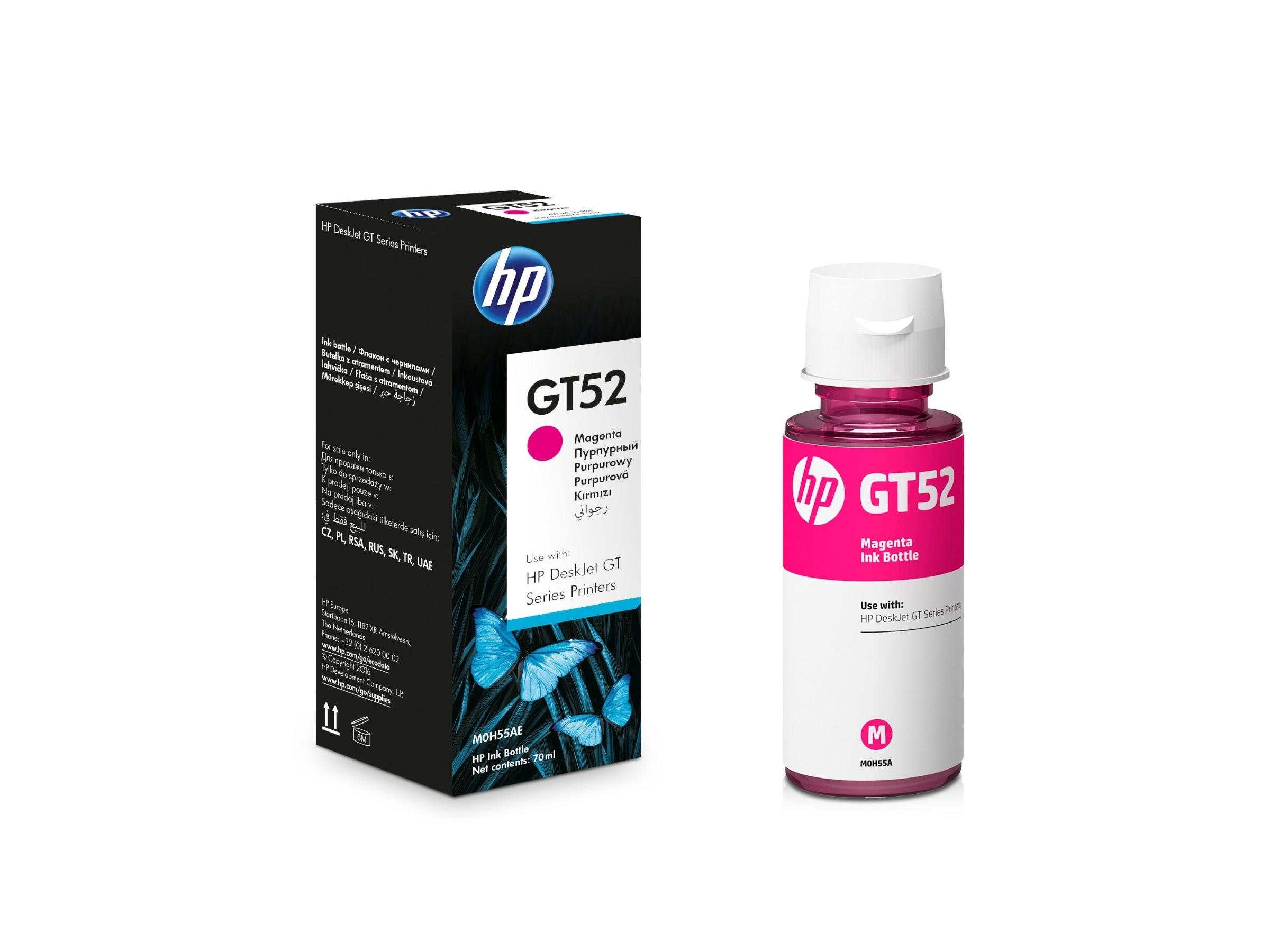 BOTELLA DE TINTA HP GT52 MAGENTA (M0H55AL) 70 ML